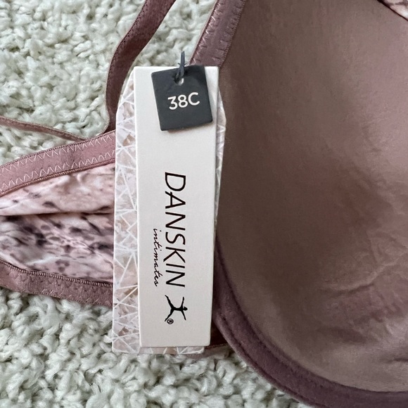 Women’s 38C Danskin Pink Snake Skin Pattern Bra NWT - Picture 4 of 8